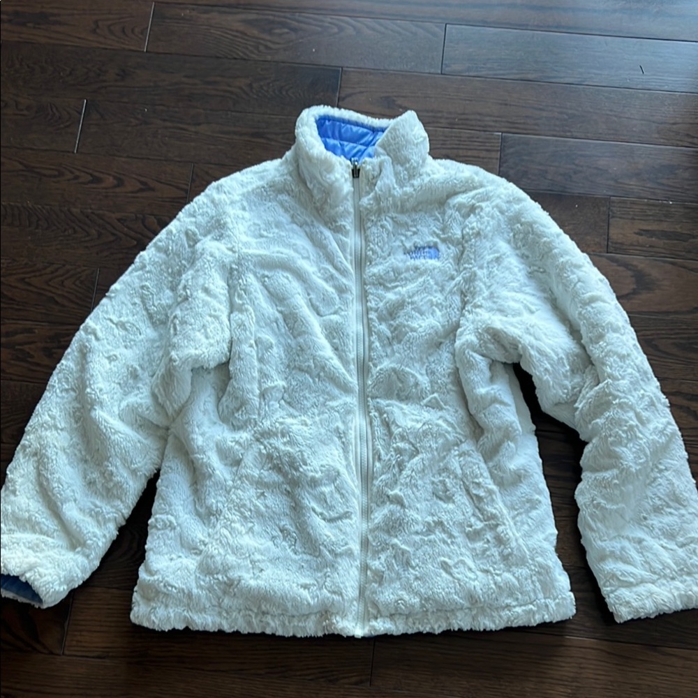 XL North Face girls mossbud swirl reversible jacket